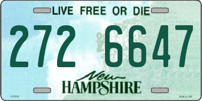 NH license plate 2726647