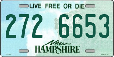 NH license plate 2726653
