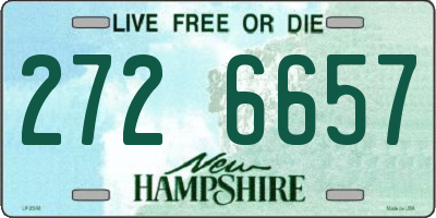 NH license plate 2726657