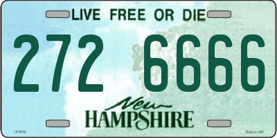 NH license plate 2726666