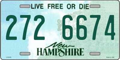 NH license plate 2726674