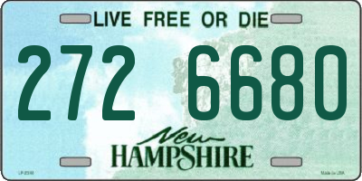 NH license plate 2726680