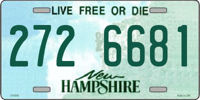 NH license plate 2726681