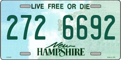 NH license plate 2726692