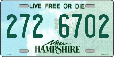 NH license plate 2726702