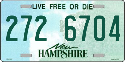 NH license plate 2726704