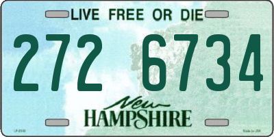 NH license plate 2726734