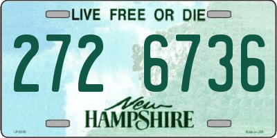 NH license plate 2726736