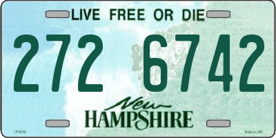 NH license plate 2726742