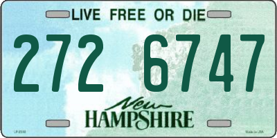 NH license plate 2726747