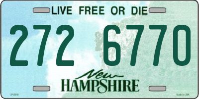 NH license plate 2726770