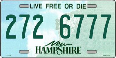 NH license plate 2726777