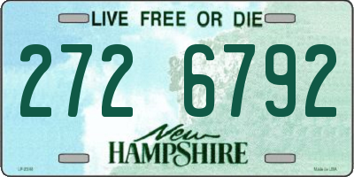 NH license plate 2726792