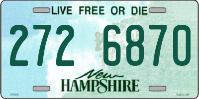 NH license plate 2726870