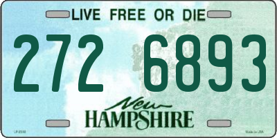 NH license plate 2726893