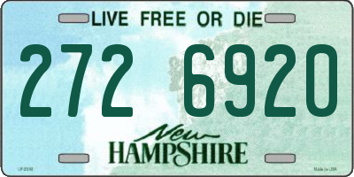 NH license plate 2726920