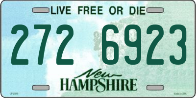 NH license plate 2726923