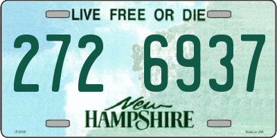NH license plate 2726937