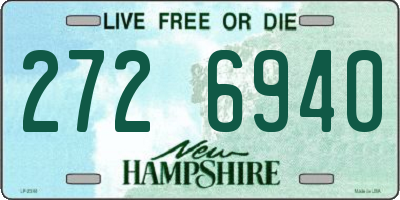 NH license plate 2726940