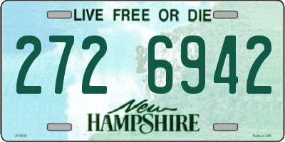 NH license plate 2726942