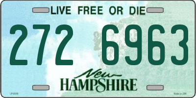 NH license plate 2726963