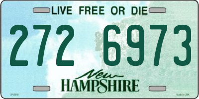 NH license plate 2726973