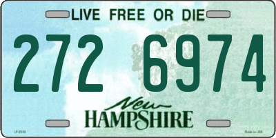NH license plate 2726974