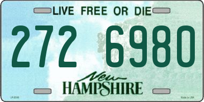 NH license plate 2726980