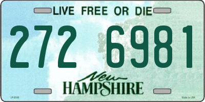 NH license plate 2726981