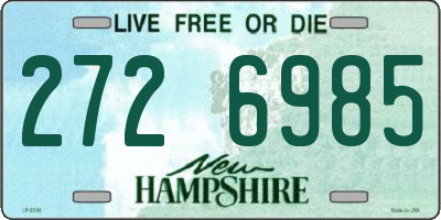NH license plate 2726985