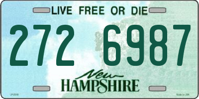 NH license plate 2726987