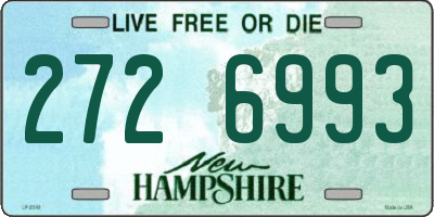 NH license plate 2726993