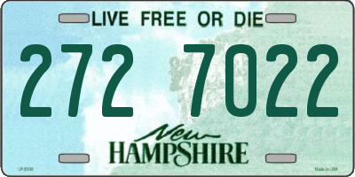 NH license plate 2727022