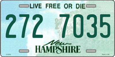 NH license plate 2727035