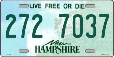 NH license plate 2727037
