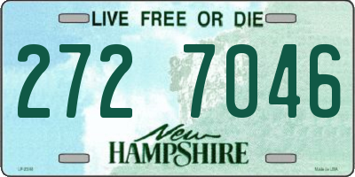 NH license plate 2727046