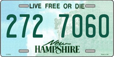 NH license plate 2727060