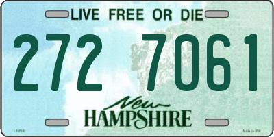 NH license plate 2727061