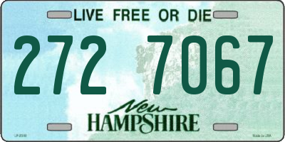 NH license plate 2727067