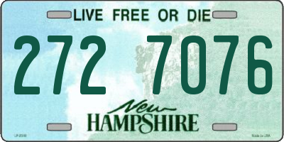 NH license plate 2727076