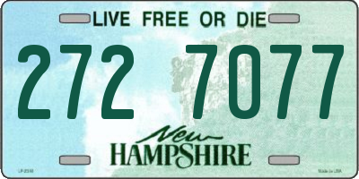 NH license plate 2727077