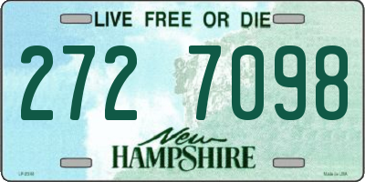 NH license plate 2727098