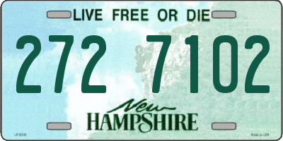 NH license plate 2727102