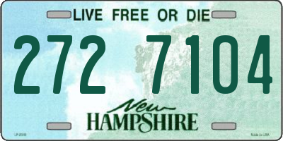 NH license plate 2727104