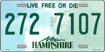 NH license plate 2727107