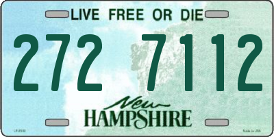 NH license plate 2727112
