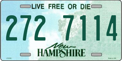 NH license plate 2727114