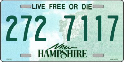 NH license plate 2727117