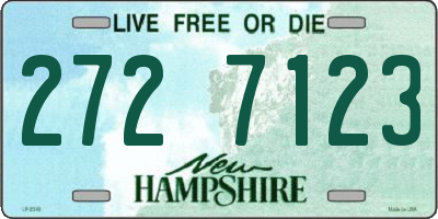 NH license plate 2727123