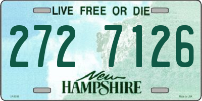 NH license plate 2727126